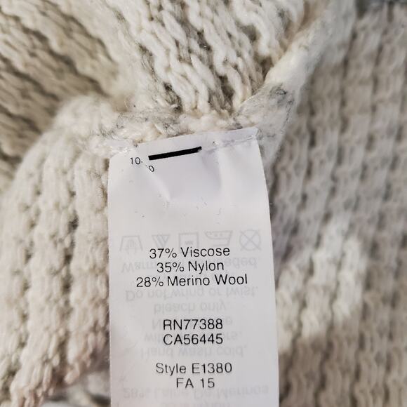 J. Crew Factory Chevron Stitch Boatneck Sweater Womens Size XL Wool Blend Knit - Picture 9 of 11